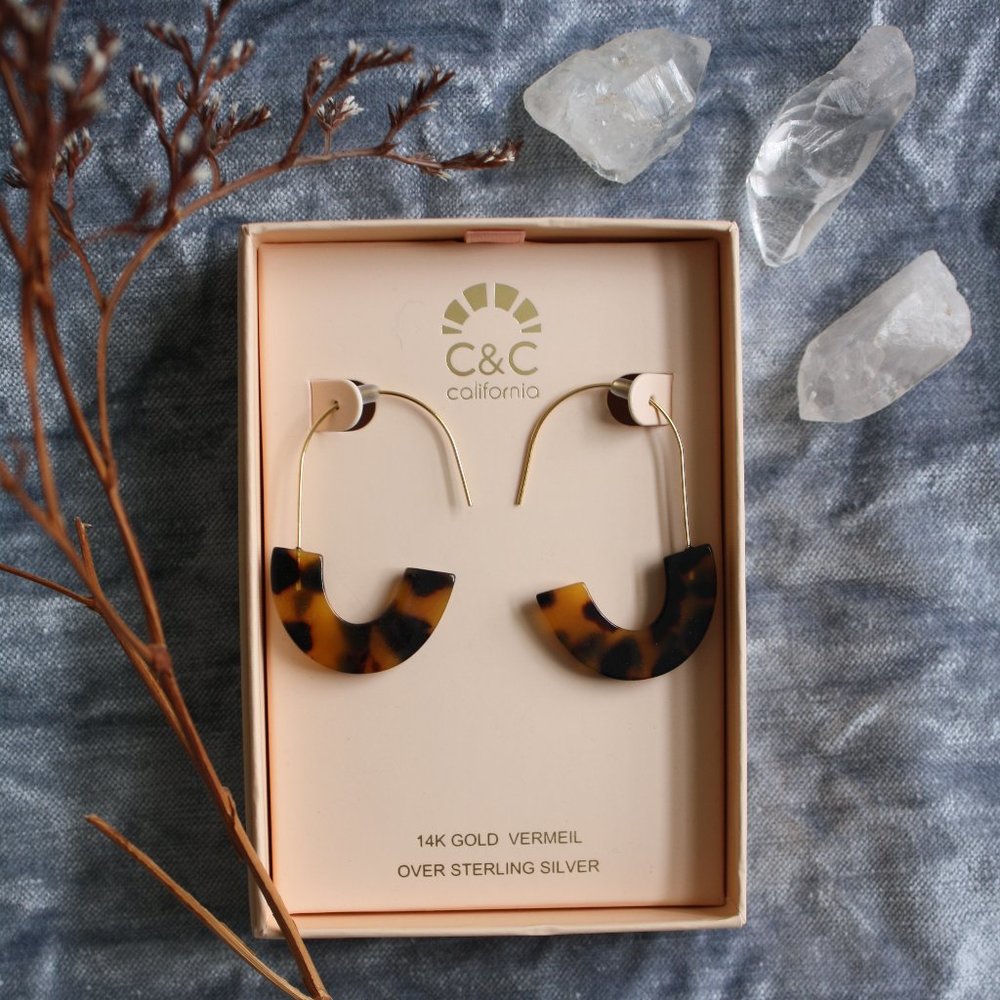 C&C California Tortoise Shell Earrings